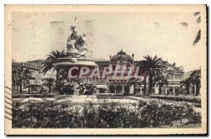 Old Postcard French Riviera Nice Artistic The Municipal Casino and Albert I G...