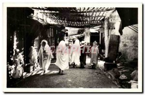 Fes Morocco Old Postcard The souks of Talaa