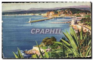 Old Postcard La Douce France Cote D Azur Nice Alpes General view taken of Mon...