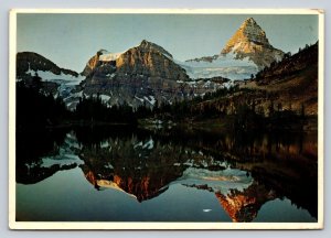 Mount Assiniboine & Sunburst Lake Alberta Canada 4x6 Vintage Postcard 0250