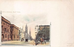 FIFTH AVENUE NEW YORK POSTCARD (c. 1905)