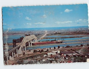 Postcard The Sault Ste. Marie International Bridge, Sault Ste. Marie, Canada