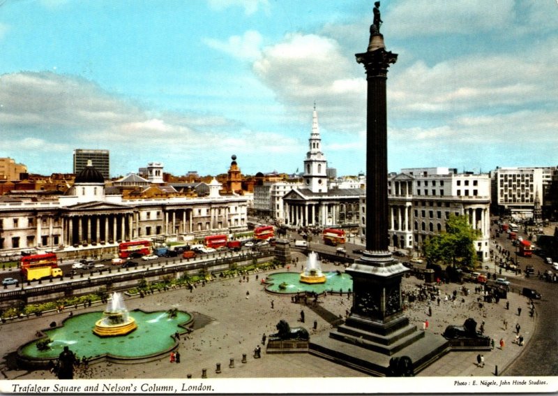 England London Trafalgar Square and Nelson's Column 1971