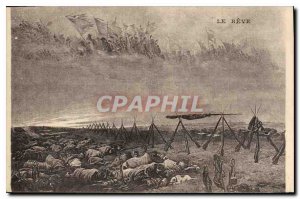 Old Postcard Le Reve Army