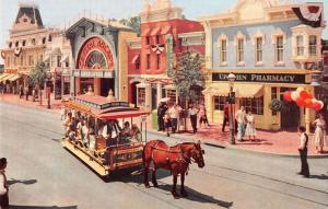 Anaheim California Disneyland Main Street Upjohn Pharmacy Vintage PC K26555
