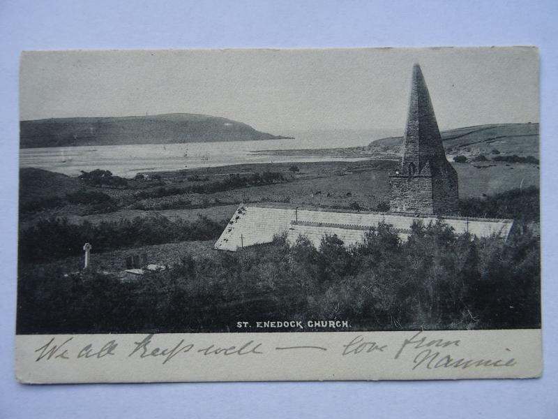 Cornwall TREBETHERICK St. Enodoc's Church c1903 Postcard