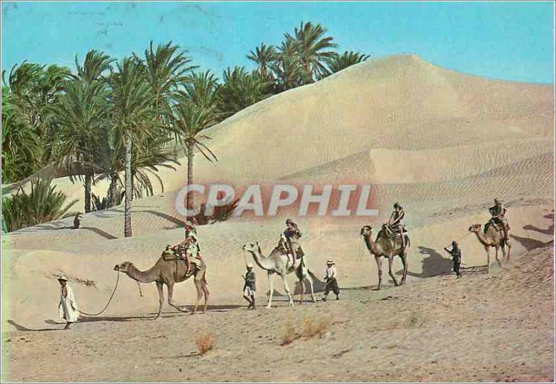 Postcard Modern Tunisia Caravan Sahara