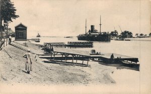 Egypt Paquebot Traversant Le Canal De Suez Vintage Postcard 04.80
