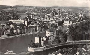 PASSAU GERMANY MIT NIEDERHAUS LOWER HOUSE PHOTO POSTCARD