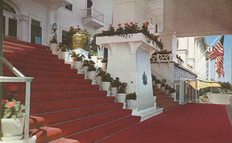 10719 Red Carpet Entrance Grand Hotel, Mackinac Island, Michigan 1958