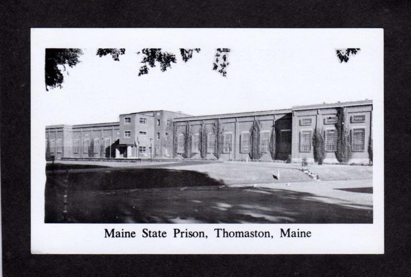 Me Maine State Prison Thomaston Maine Postcard Black & White PC