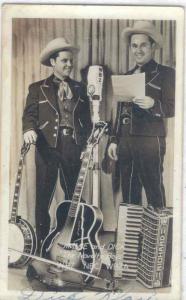 rppc - Jimmy and Dean - The Novelty Boys - WRZ/NBC/WBZA 