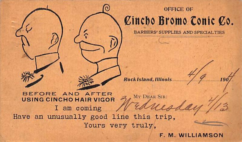 Cincho Bromo Tonic Co Advertising 1904 