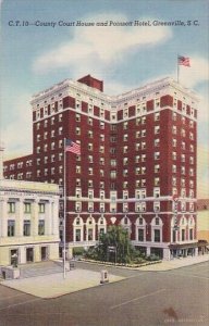 County Court House And Poinsett Hotel Greenville South Carolina