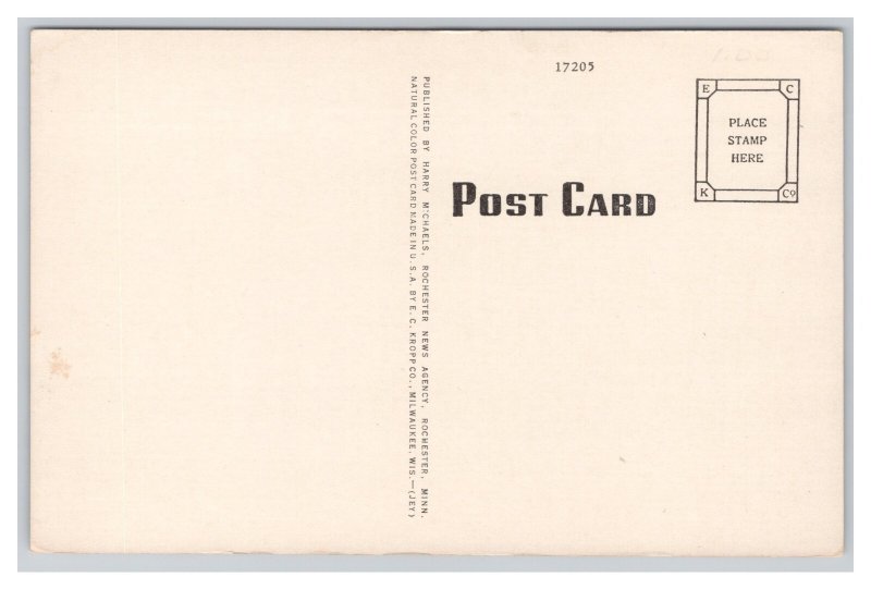 Rochester Minn. MInnesota Post Office Postcard