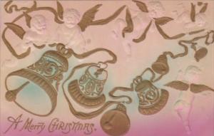 Christmas Naked Angels Ringing Bells