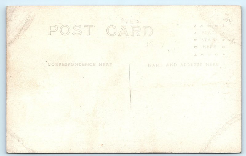 RPPC Mexican Revolution Machine Gun Real Photo Postcard