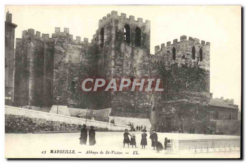 Old Postcard Marseille Abbaye De Saint Victor