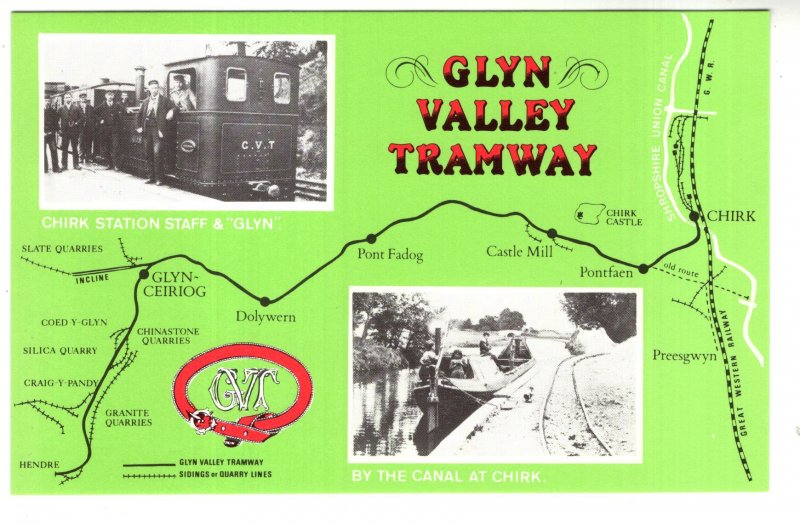 Chirk Station Staff   Glyn Valley Tramway Map, Train