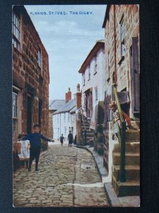 Cornwall ST. IVES The Digey CHILDREN AT PLAY - Old Postcard by Photochrom