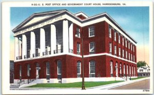 M-76657 U S Post Office & Government Court House Harrisonburg Virginia