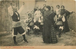 Zaragoza Ballando la Jola Spain Dancers Postcard