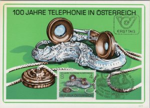 Stamp Postcard - 100 Jahre Telephone in Osterreich / Austria Ref.RR15751