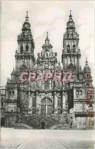 Old Postcard Santiago Catedral Fachada del Obradoiro HELIOTIPIA Arribas Espan...