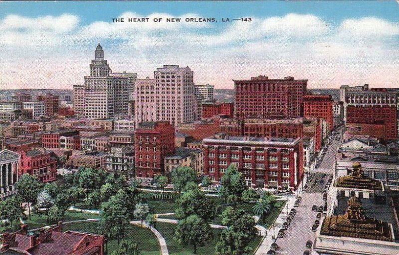 Postcard The Heart of New Orleans LA