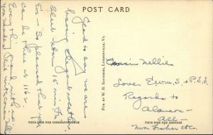 Lyndonville VT Main St. Old Postcard