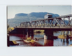 Postcard The swing bridge on the Kam River Thunder Bay Canada