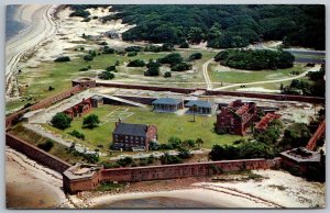 Fernandina Beach Florida 1964 Postcard Fort Clinch State Park