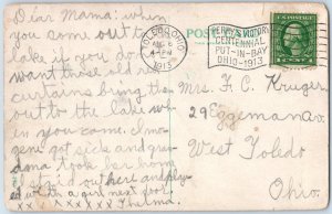 c1913 Lakeside Toledo, OH Anthropomorphic Perry's Victory Postcard F215