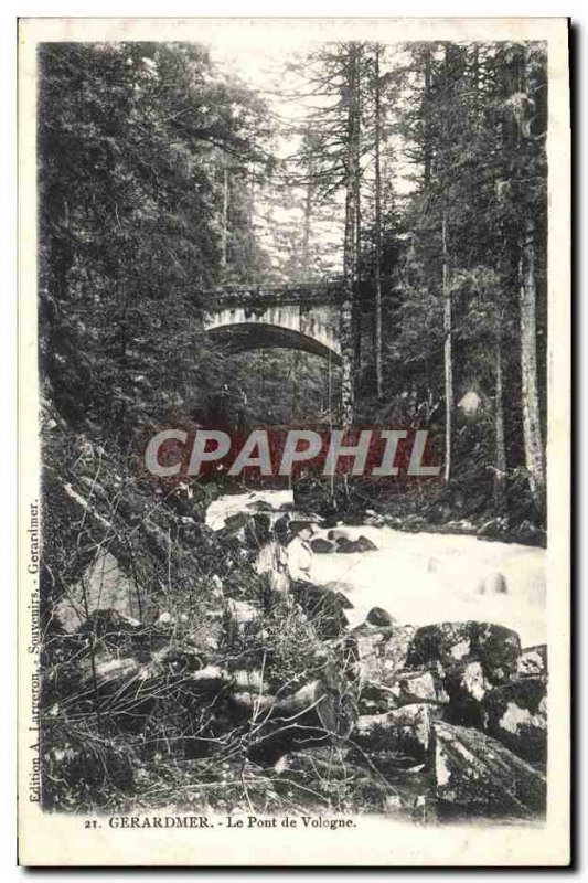 Old Postcard Gerardmer Le Pont De Vologne
