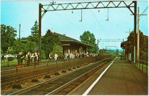 Chatham NJ Erie-Lackawanna Railroad Station 1970s Postcard