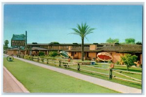 c1960s Roadside Entrance View Western Village Resort Phoenix Arizona AZ Postcard