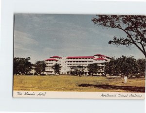 Postcard The Manila Hotel Northwest Orient Airlines Manila Philippines