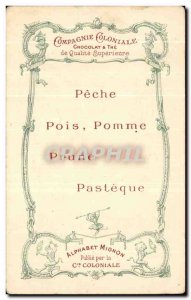 Old Postcard cute Alphabet Chicken Pork partridge pigeon fowl colonial Cie Paris