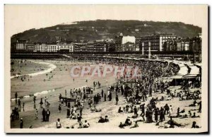 Old Postcard San Sebastian Playa De Gra Banoa