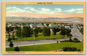 Boulder City NV Nevada Linen Unp Postcard O29