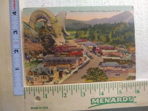 Postcard Folder Elkhorn Avenue and Estes Park Village from the West, Colorado