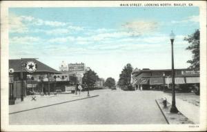 Baxley GA Main St. Texaco Gas Station Postcard c1920s