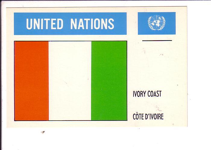 Ivory Coast United Nations Flag Cote D'Ivoire