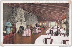 CHIMNEY ROCK, North Carolina, 1900-1910´s; Dining Room And Lobby, Cliff Dwel...