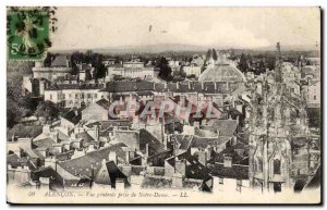 Old Postcard Alencon General view taken from Notre Dame