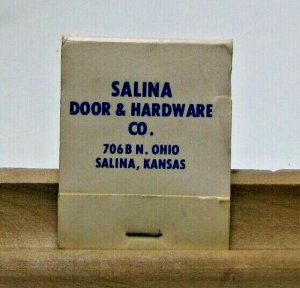 Salina Door & Hardware Co. Salina Kansas Vintage Matchbook Cover