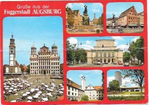 Germany, Augsburg.  Nice scenes, nice stamps.