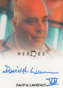 David Lawrence Heroes TV Show Hand Signed Autograph Card