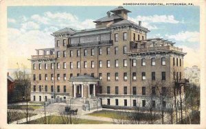 Homeopathic Hospital Pittsburgh Pennsylvania PA 1920c postcard