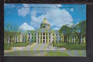 Greetings From State Capitol,Montgomery,AL Postcard 